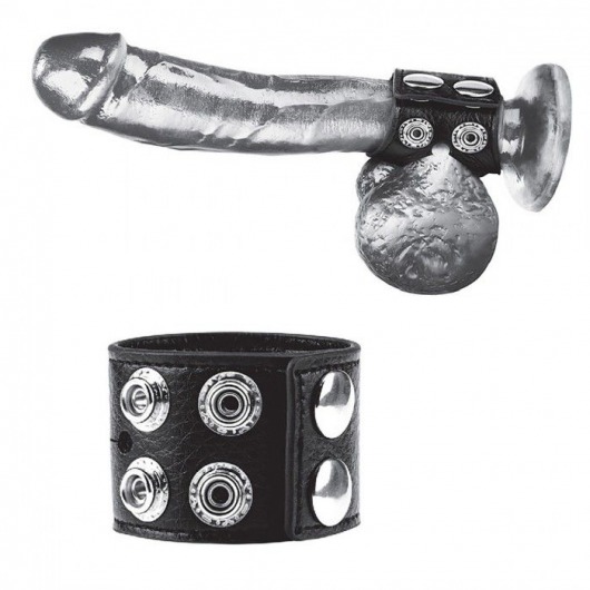 Ремень на член и мошонку 1.5  Cock Ring With Ball Strap - BlueLine - купить с доставкой в Пушкино
