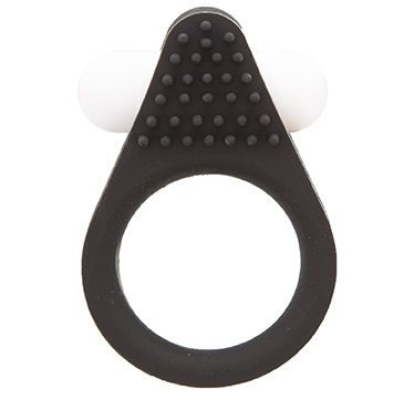Чёрное эрекционное кольцо LIT-UP SILICONE STIMU RING 1 BLACK - Dream Toys - в Пушкино купить с доставкой