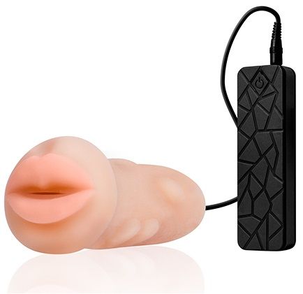 Мастурбатор-ротик с вибрацией REALSTUFF VIBRATING MASTURBATOR MOUTH - Dream Toys - в Пушкино купить с доставкой