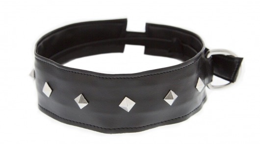 Полиуретановый ошейник с пуклями Collar with Studs - Blush Novelties - купить с доставкой в Пушкино