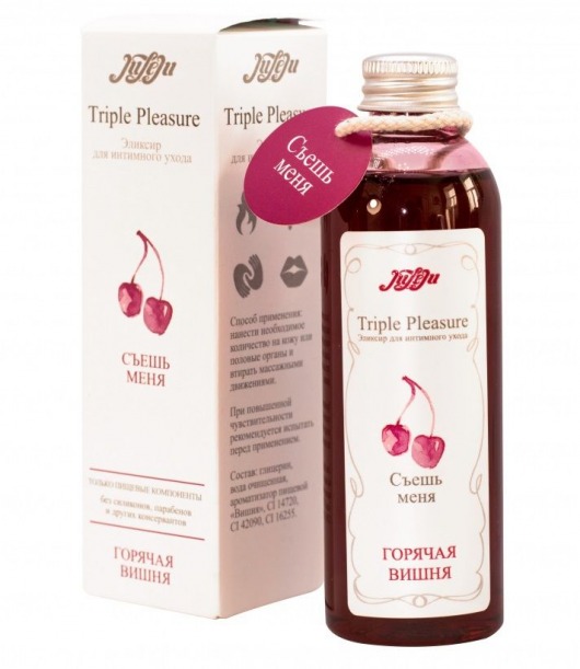 Эликсир Triple Pleasure  Горячая вишня  - 130 гр. - JULEJU - купить с доставкой в Пушкино