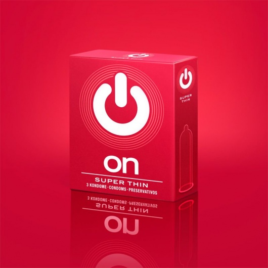 Супертонкие презервативы ON) Super Thin - 3 шт. - ON) - купить с доставкой в Пушкино