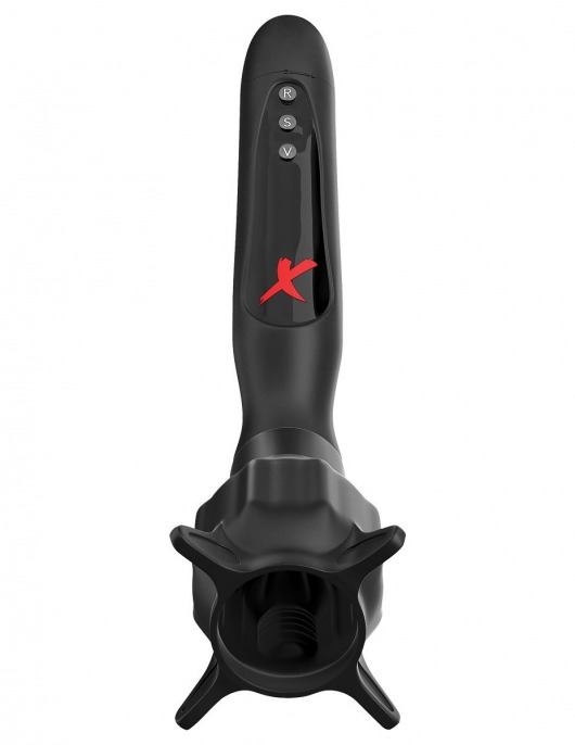 Чёрный вибростимулятор для головки члена с эффектом всасывания Vibrating Roto-Sucker - Pipedream - в Пушкино купить с доставкой