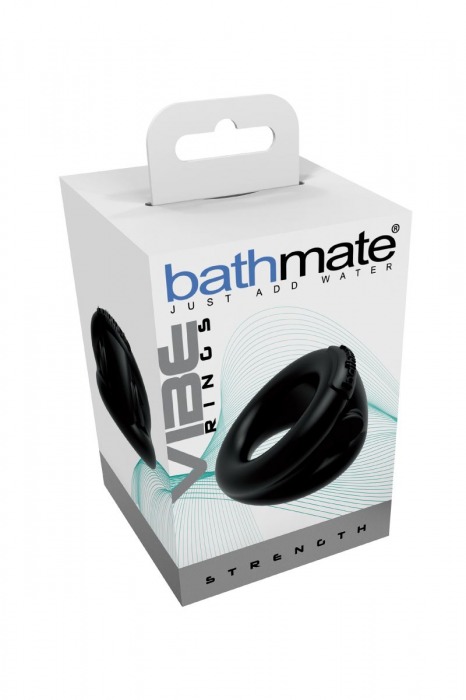 Чёрное эрекционное виброкольцо Strength - Bathmate - в Пушкино купить с доставкой