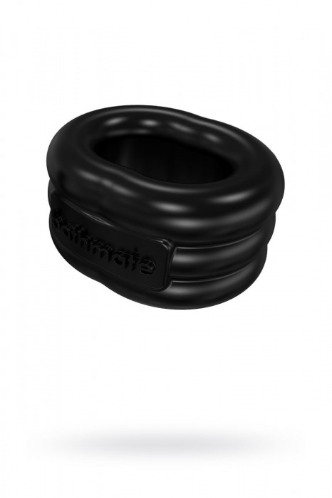 Чёрное эрекционное виброкольцо Stretch - Bathmate - в Пушкино купить с доставкой