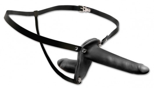 Женский страпон с вагинальной пробкой Double Penetrix Strap-on - 15 см. - Pipedream - купить с доставкой в Пушкино