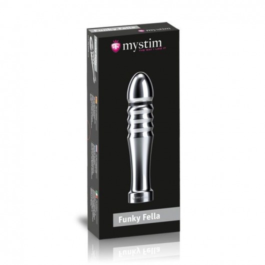 Ребристый фаллоимитатор для электростимуляции Funky Fella Rill Dildo - 13 см. - MyStim - купить с доставкой в Пушкино