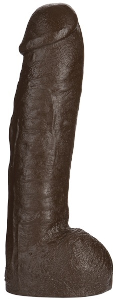 Большая насадка для трусиков Vac-U-Lock Realistic Hung - 31,7 см. - Doc Johnson - купить с доставкой в Пушкино