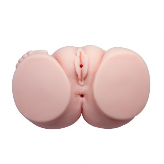Телесный мастурбатор с двумя любовными тоннелями и вибрацией - Baile - в Пушкино купить с доставкой
