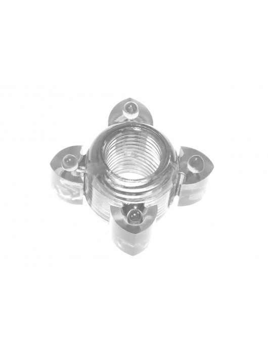 Прозрачное эрекционное кольцо Rings Screw - Lola Games - в Пушкино купить с доставкой