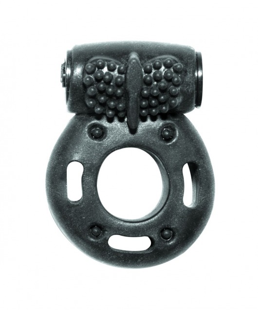 Черное эрекционное кольцо с вибрацией Rings Axle-pin - Lola Games - в Пушкино купить с доставкой