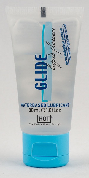 Интимная смазка на водной основе Glide - 30 мл. - HOT - купить с доставкой в Пушкино