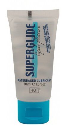 Гель-смазка на водной основе для чувствительной кожи Superglide - 30 мл. - HOT - купить с доставкой в Пушкино