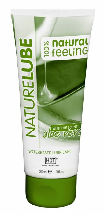 Смазка на водной основе с алоэ вера Nature Lube - 30 мл. - HOT - купить с доставкой в Пушкино