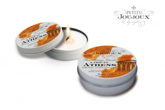 Массажная свеча Petits Joujoux Athens с ароматом муската и пачули - 33 гр. - MyStim - купить с доставкой в Пушкино