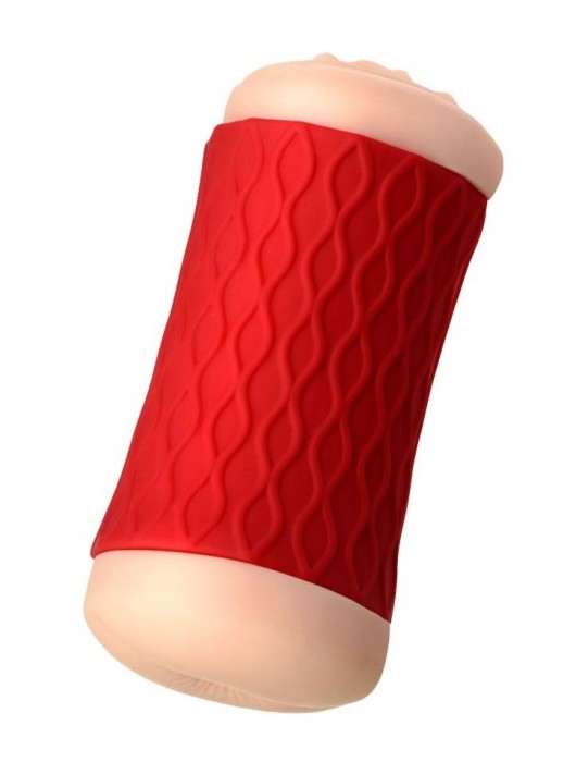 Двухсторонний мастурбатор JOS  NADIN в красном цилиндре - JOS - в Пушкино купить с доставкой