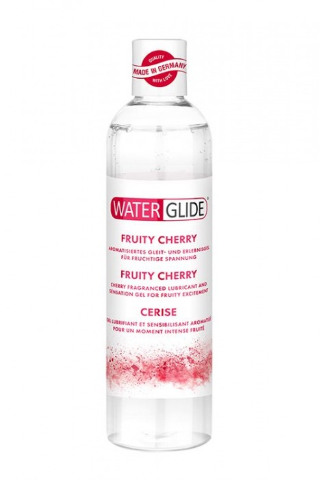 Лубрикант на водной основе с ароматом вишни FRUITY CHERRY - 300 мл. - Waterglide - купить с доставкой в Пушкино