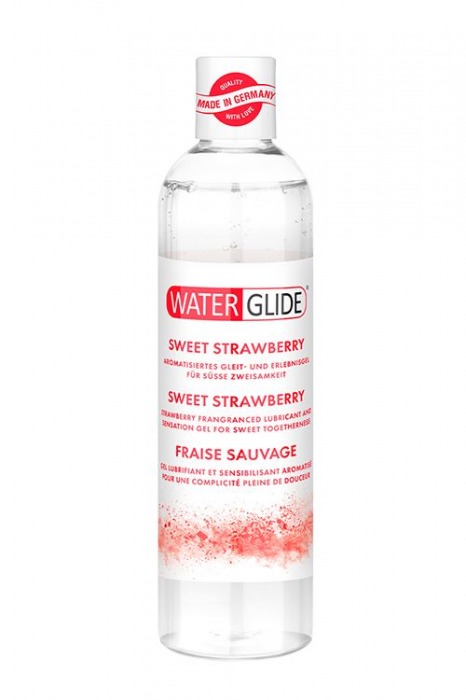 Лубрикант на водной основе с ароматом клубники SWEET STRAWBERRY - 300 мл. - Waterglide - купить с доставкой в Пушкино
