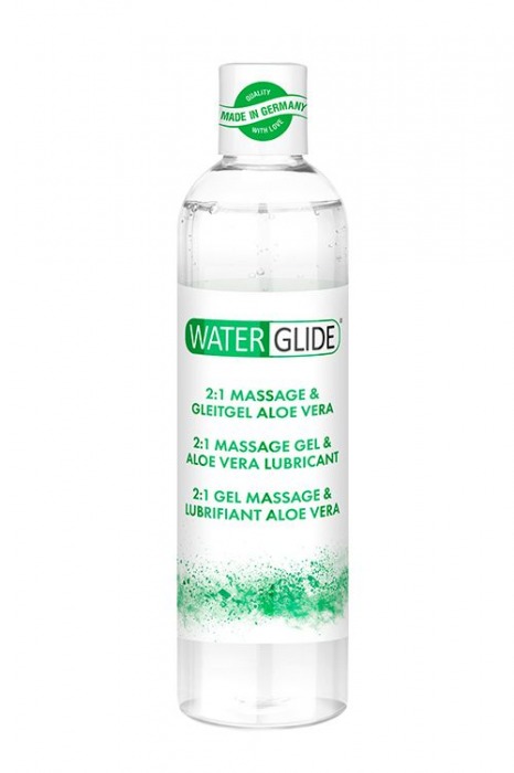 Гель-смазка 2-в-1 MASSAGE   LUBRICANT ALOE VERA - 300 мл. - Waterglide - купить с доставкой в Пушкино