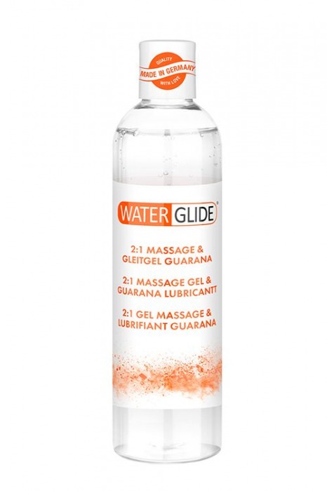 Гель-смазка 2-в-1 MASSAGE   LUBRICANT GUARANA - 300 мл. - Waterglide - купить с доставкой в Пушкино