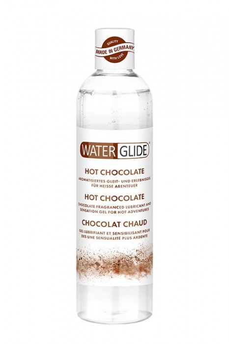 Лубрикант на водной основе с ароматом шоколада HOT CHOCOLATE - 300 мл. - Waterglide - купить с доставкой в Пушкино
