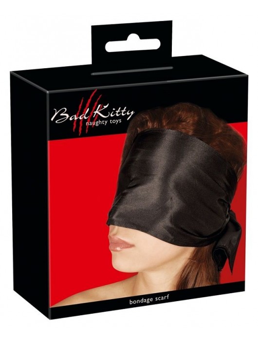 Широкая повязка-шарф на глаза Bad Kitty Bondage Scarf - Orion - купить с доставкой в Пушкино