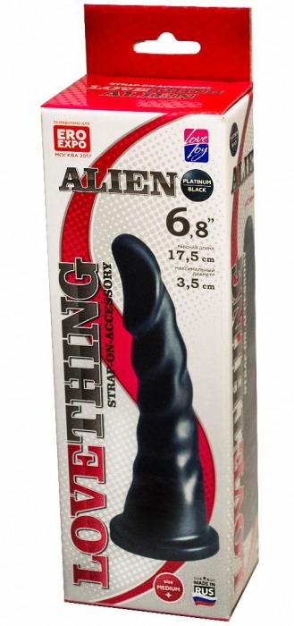Насадка для трусиков харнесс Alien - 17,5 см. - LOVETOY (А-Полимер) - купить с доставкой в Пушкино