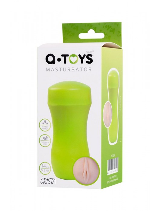 Мастурбатор-вагина A-Toys в зеленой колбе - A-toys - в Пушкино купить с доставкой