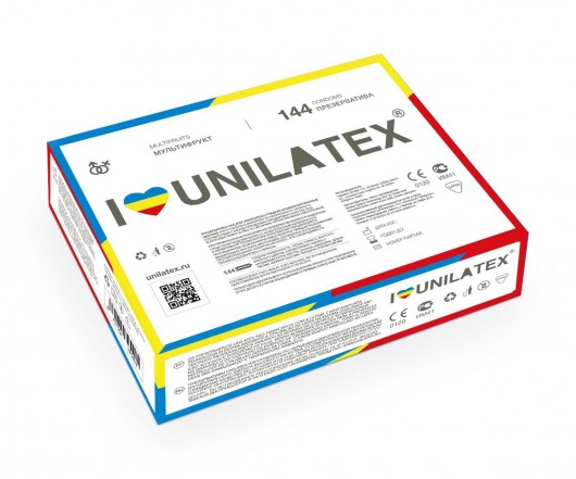 Разноцветные ароматизированные презервативы Unilatex Multifruits - 144 шт. - Unilatex - купить с доставкой в Пушкино