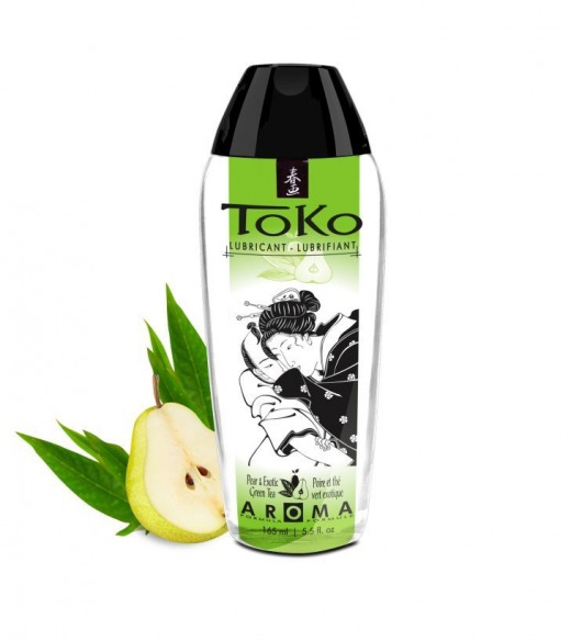 Интимный гель TOKO Pear   Exotic Green Tea с ароматом груши и зеленого чая - 165 мл. - Shunga - купить с доставкой в Пушкино