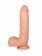 Реалистичный фаллоимитатор телесного цвета с мошонкой на присоске - Erowoman-Eroman