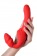Красный безремневой страпон с вибрацией - ToyFa купить в Пушкино с доставкой в Orgasmix.ru Красный безремневой страпон с вибрацией - ToyFa - купить с доставкой в Пушкино