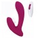 Бордовый вибратор для точки G с вакуум-волновой стимуляцией клитора Venus - HOT planet