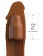 Коричневая насадка на член 2  Silicone X-tension - 20,3 см. - Pipedream - в Пушкино купить с доставкой